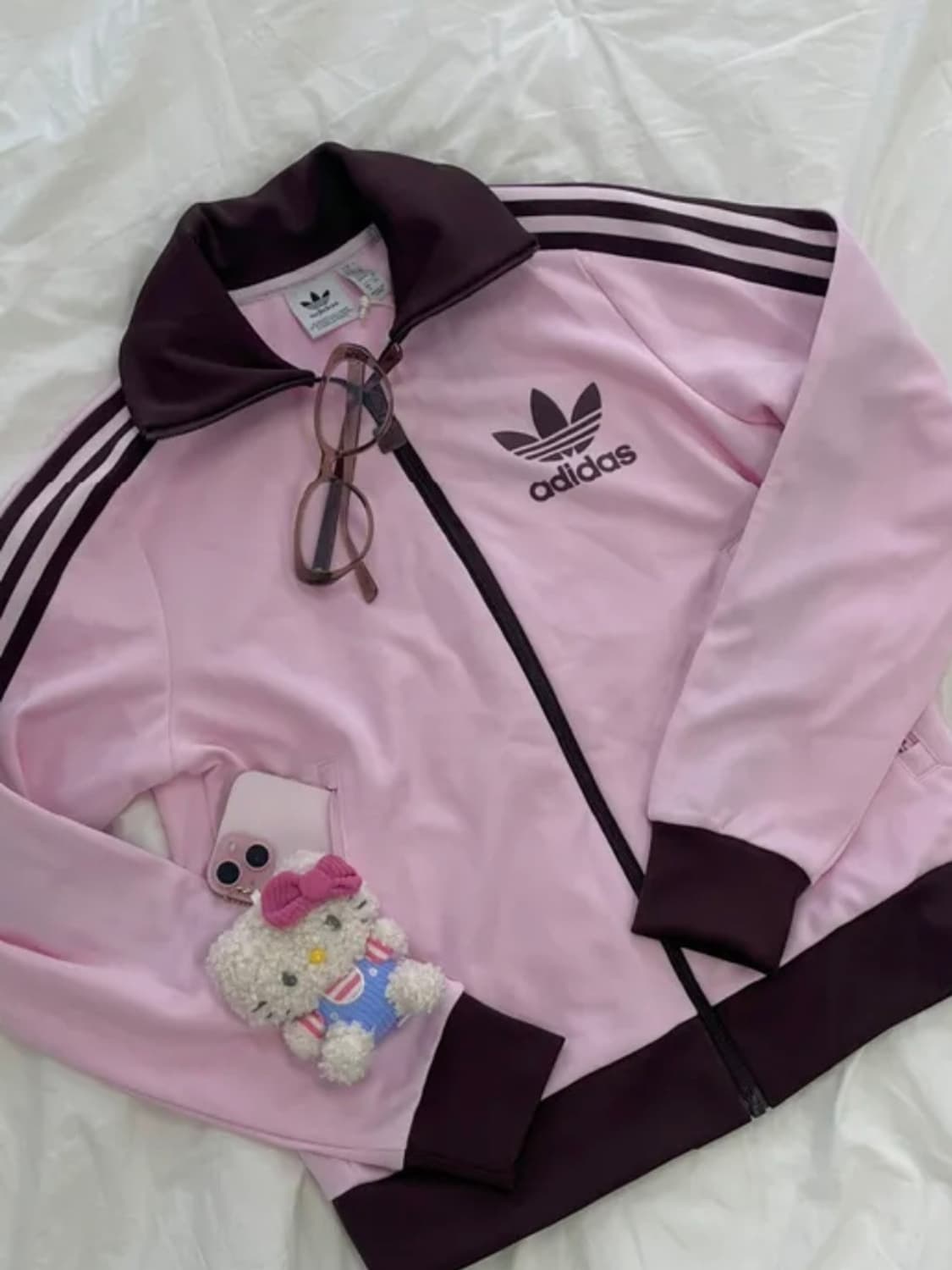 아디다스 오리지널스 트랙 자켓 클리어 핑크 상품이미지3