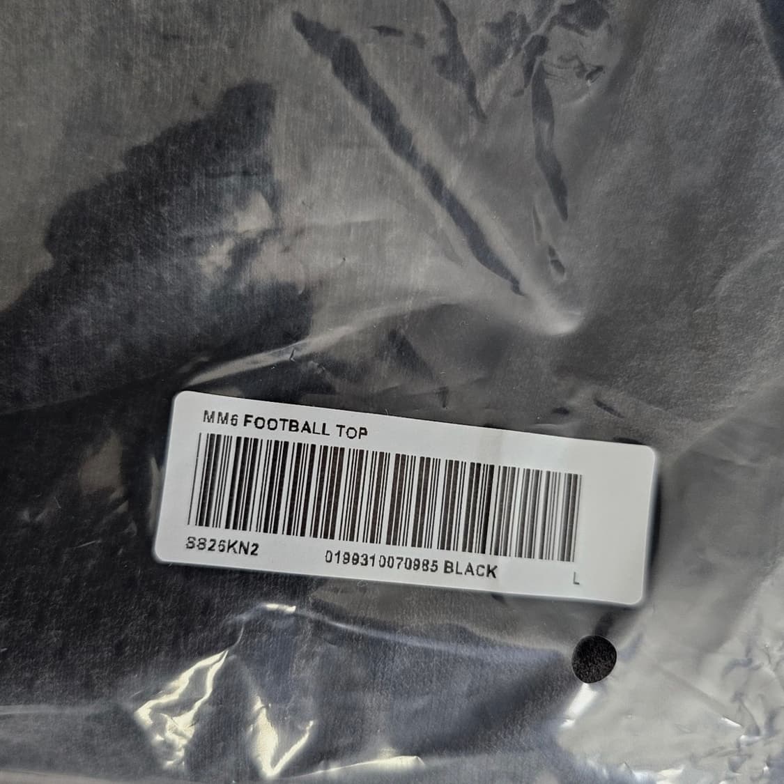 슈프림 마르지엘라 mm6 풋볼져지 블랙 L 상품이미지5