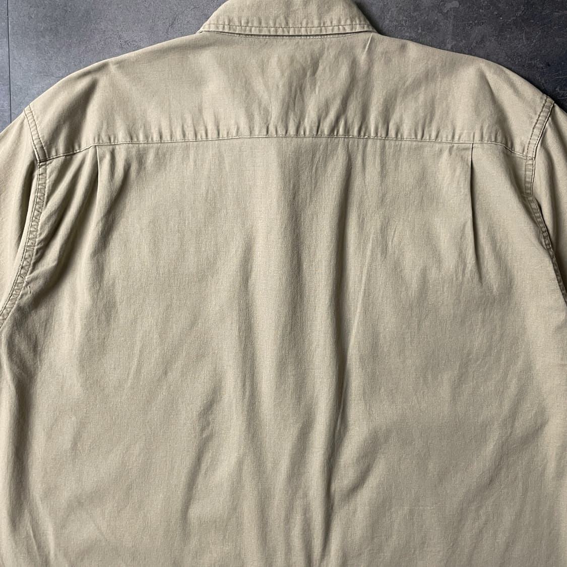 WRANGLER 랭글러 빈티지 베이지 플랩포켓 반팔 셔츠 A00759 상품이미지8