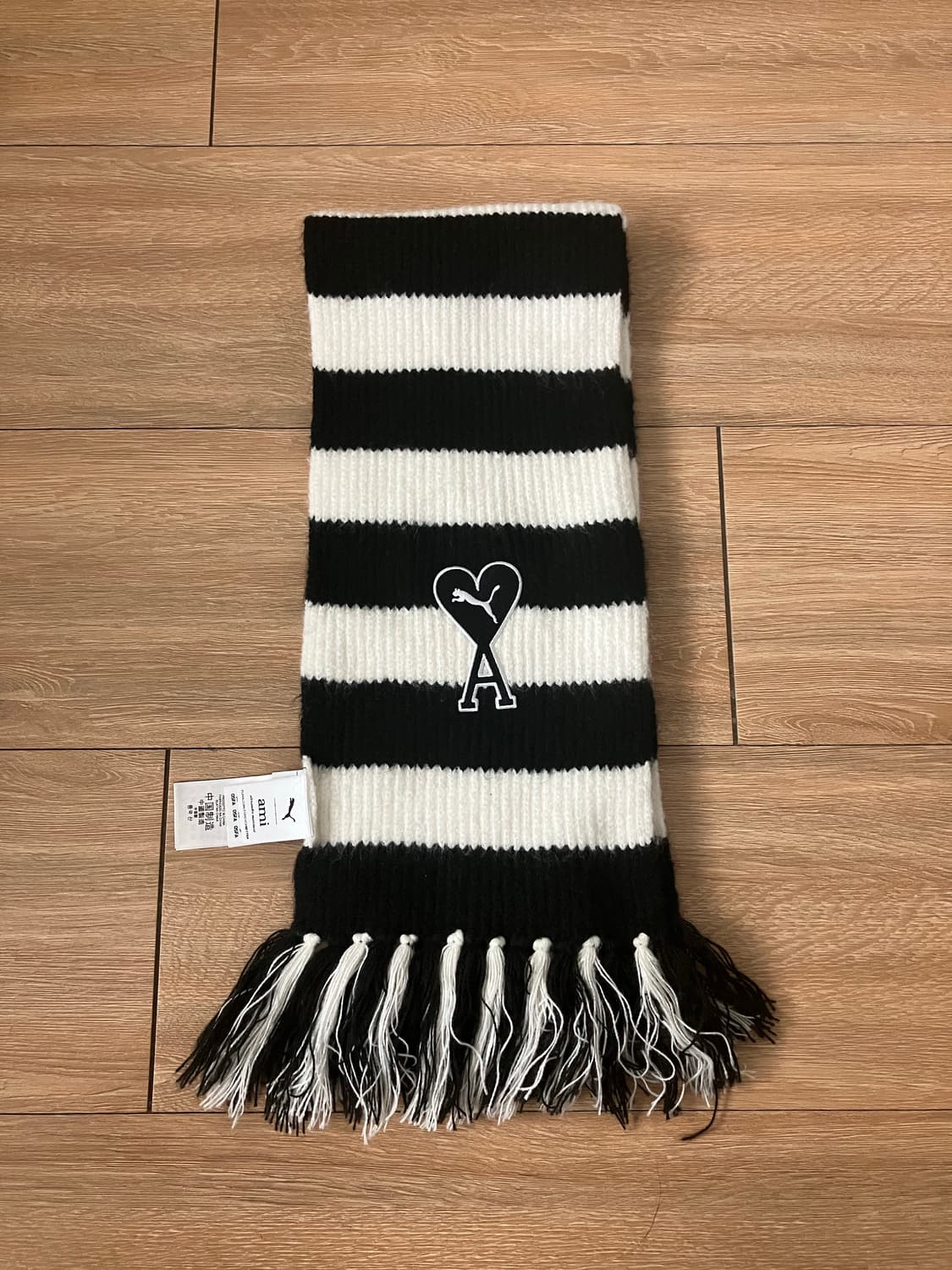 Puma X Ami 스카프 목도리 블랙 화이트 상품이미지1