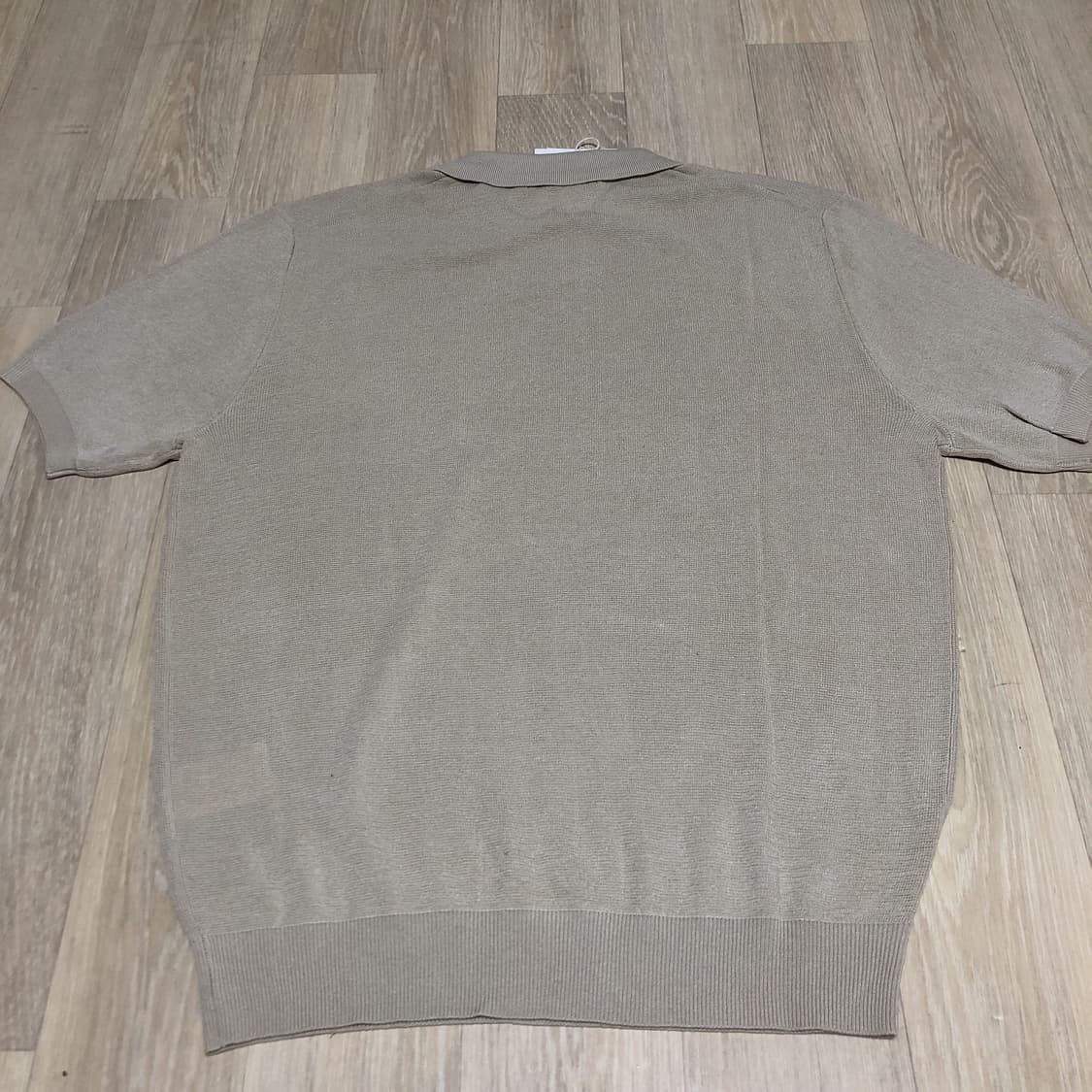 (M) 새상품 키뮤어 KIIMUIR 린넨 라이크 오픈 카라 하프 니트 상품이미지9