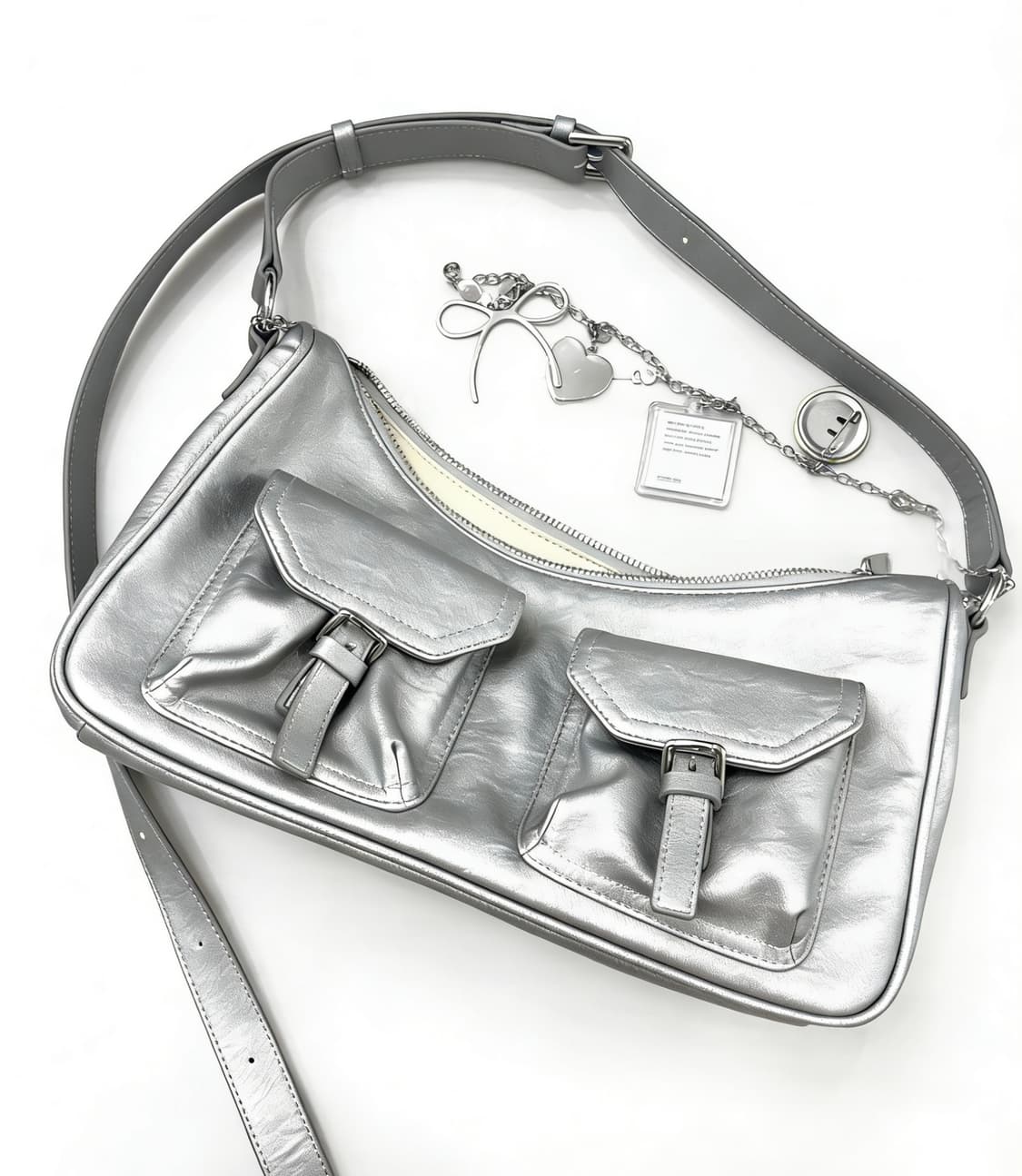 STAND OIL 실버 숄더백 상품이미지1