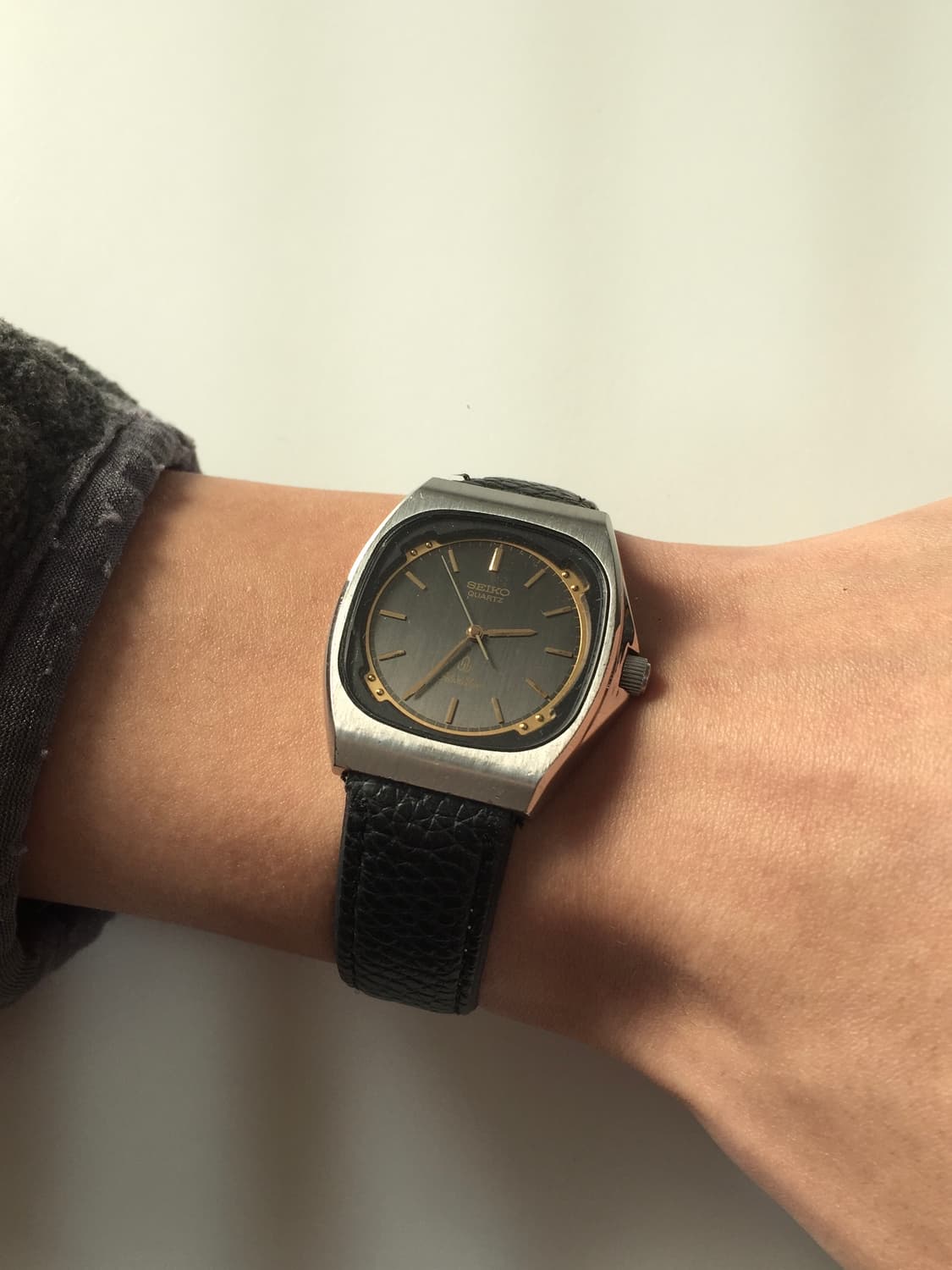 80s seiko silver wave gold-black combi 상품이미지4