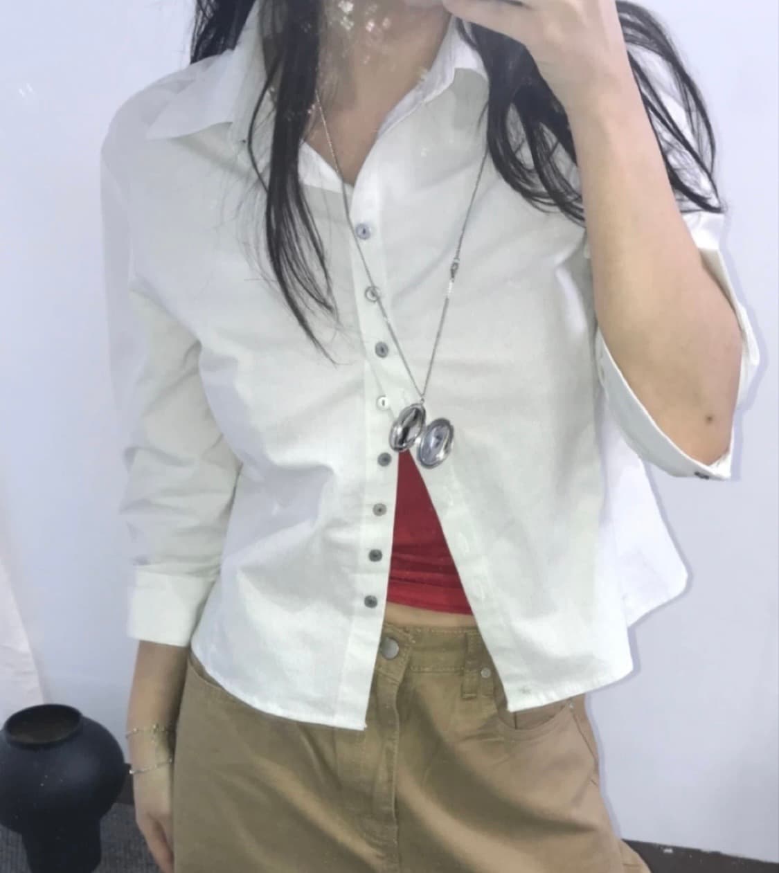 스트라이프 7부셔츠 상품이미지2