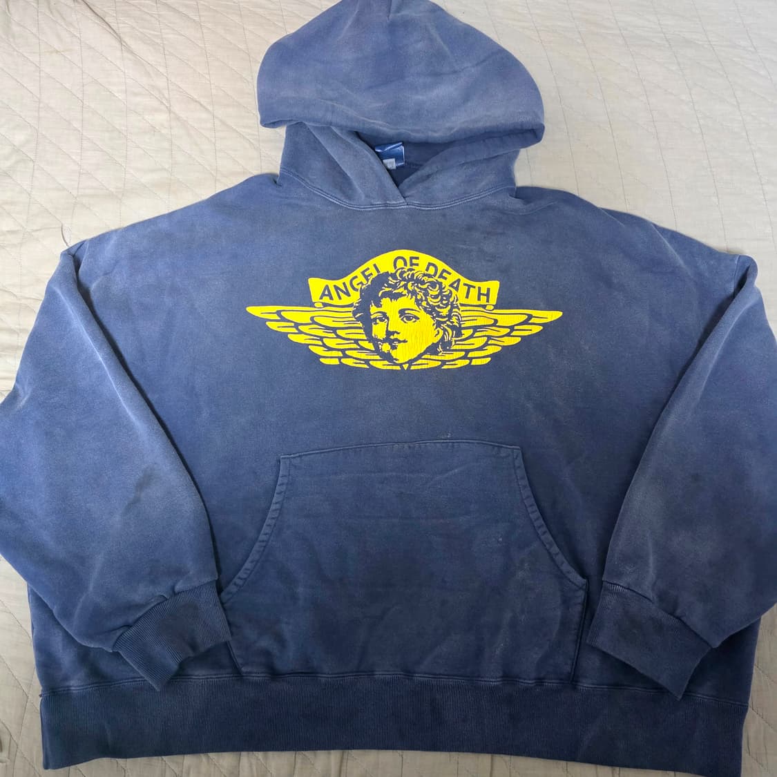 [L] 세인트미카엘 24AW 조던 오마주 엔젤 후드 네이비 상품이미지1