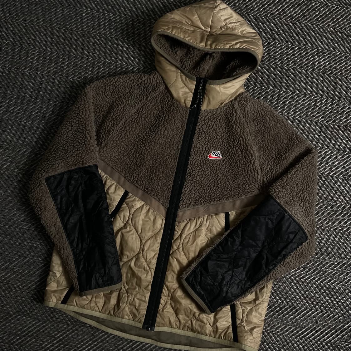 나이키 NSW 헤리티지 쉐르파 플리스 자켓y 3639 상품이미지1