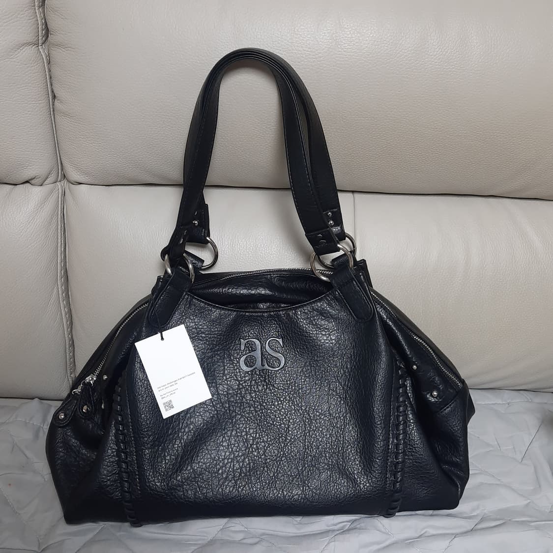 새상품) 애즈온 보니타 빅백 블랙 상품이미지1