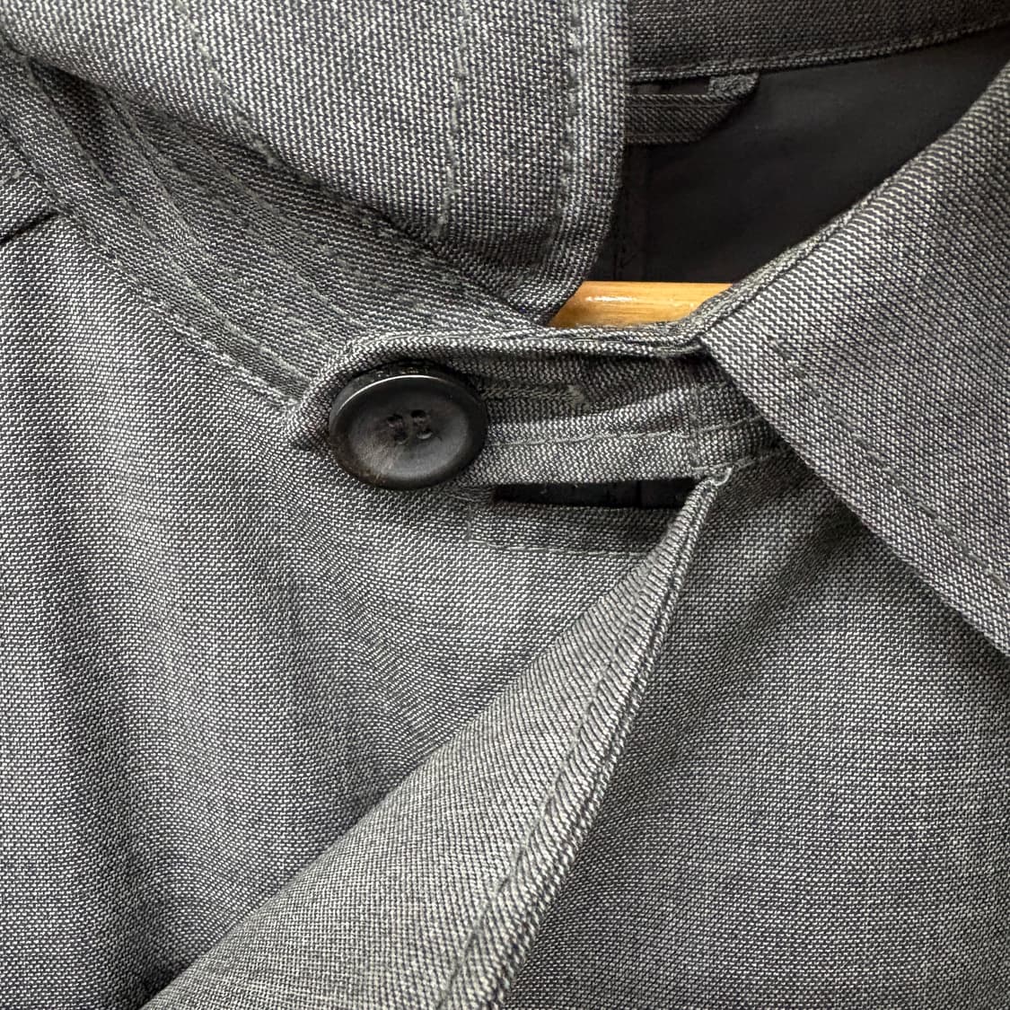 아르마니 차콜 더블 버튼 트렌치 코트 여/M 상품이미지4