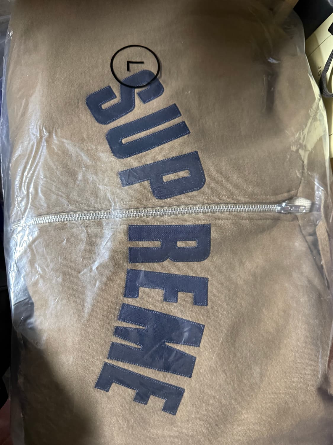 슈프림 써멀 후드집업 25fw 더스티 브라운 L 새상품 상품이미지2