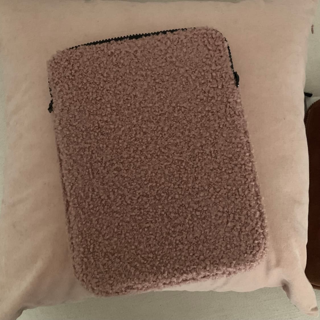 마찌 핑크 퍼 부클 아이패드 파우치 하트 케이스 태블릿 상품이미지4