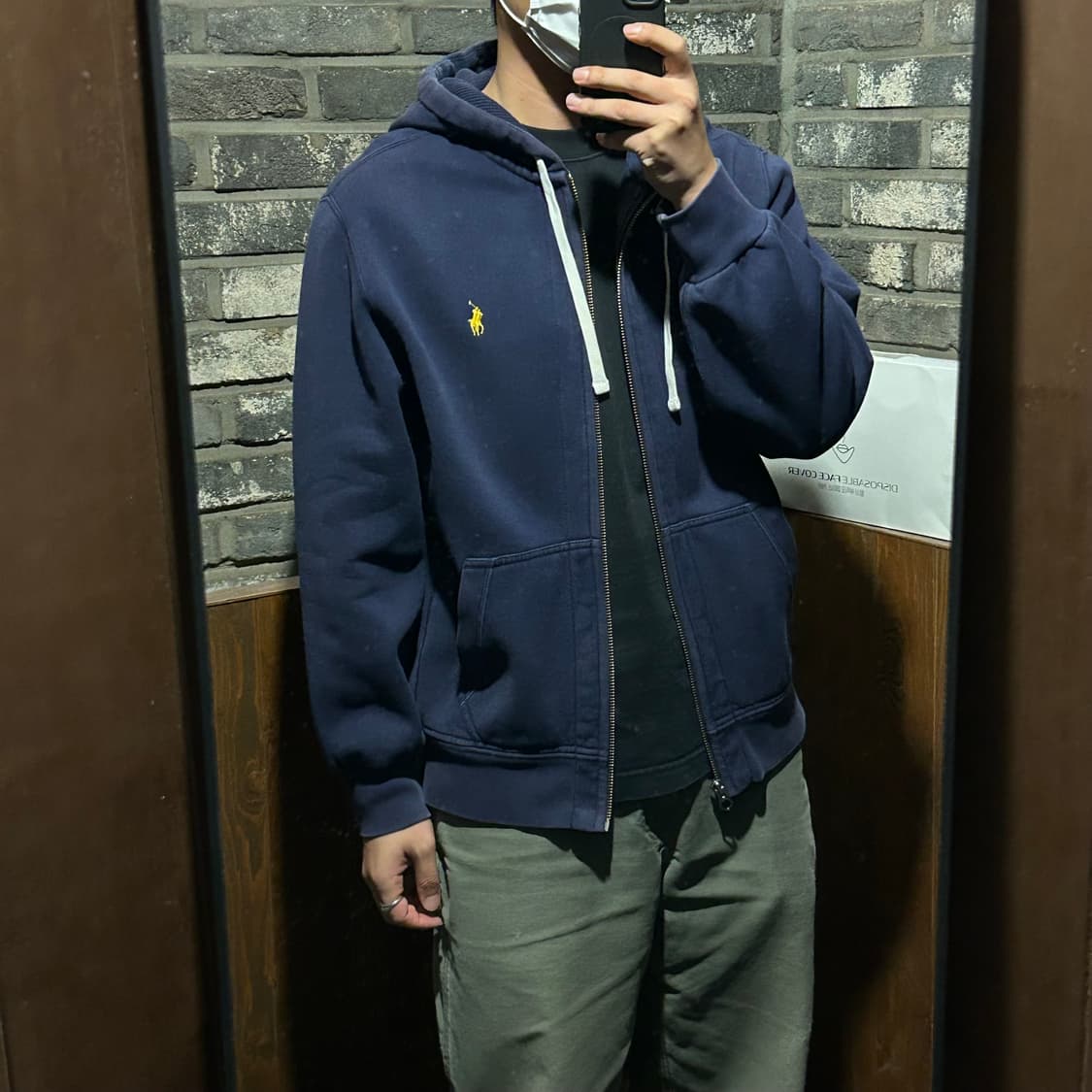 XL) 폴로 랄프로렌 두산 써멀 후드집업 네이비 상품이미지9