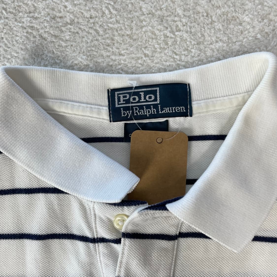 폴로랄프로렌 빅포니 스트라이프 카라티 화이트  상품이미지6