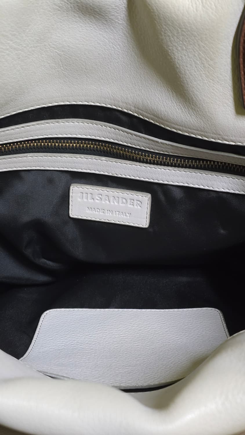 질 샌더 투톤 가죽 토트백 상품이미지6