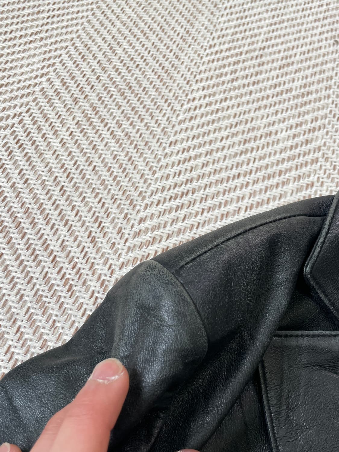 빈티지 양가죽 레더 테일러드 자켓  J03306 상품이미지5