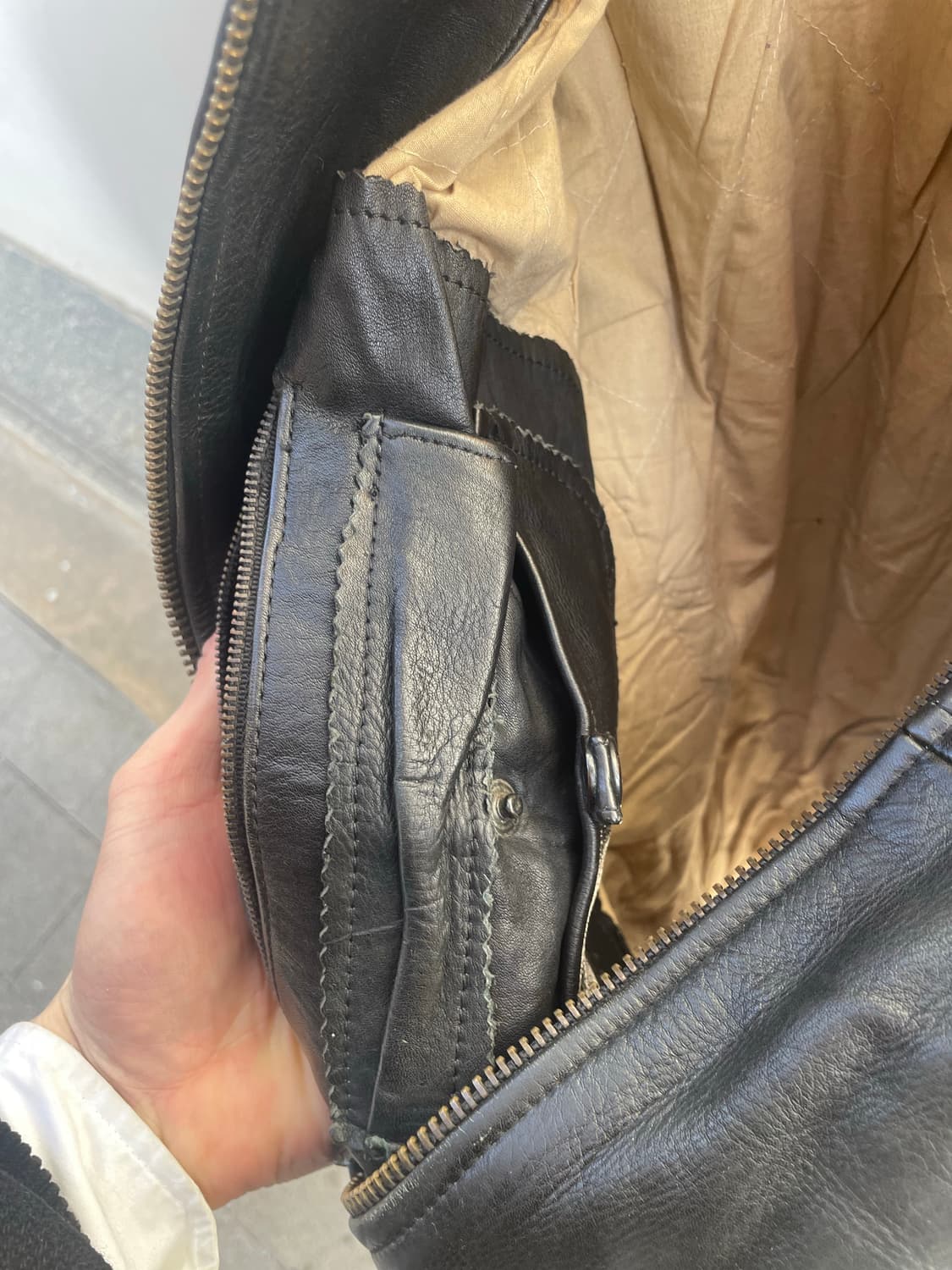 Made in Italy Real Leather Biker Jacket 상품이미지9