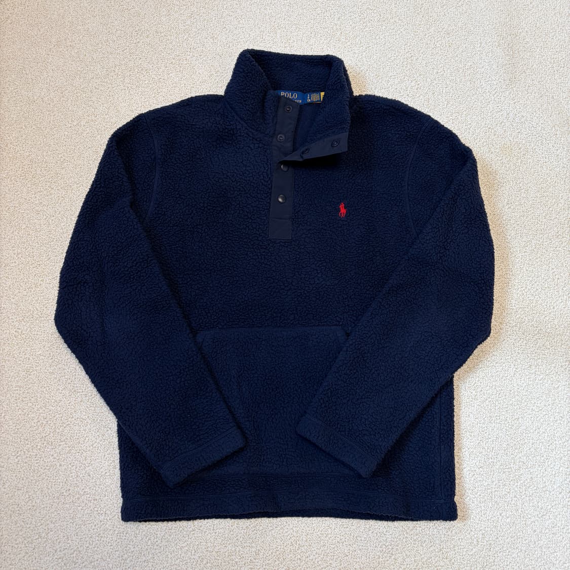 폴로 랄프로렌 남성 네이비 후리스 신형 QR택 상품이미지1