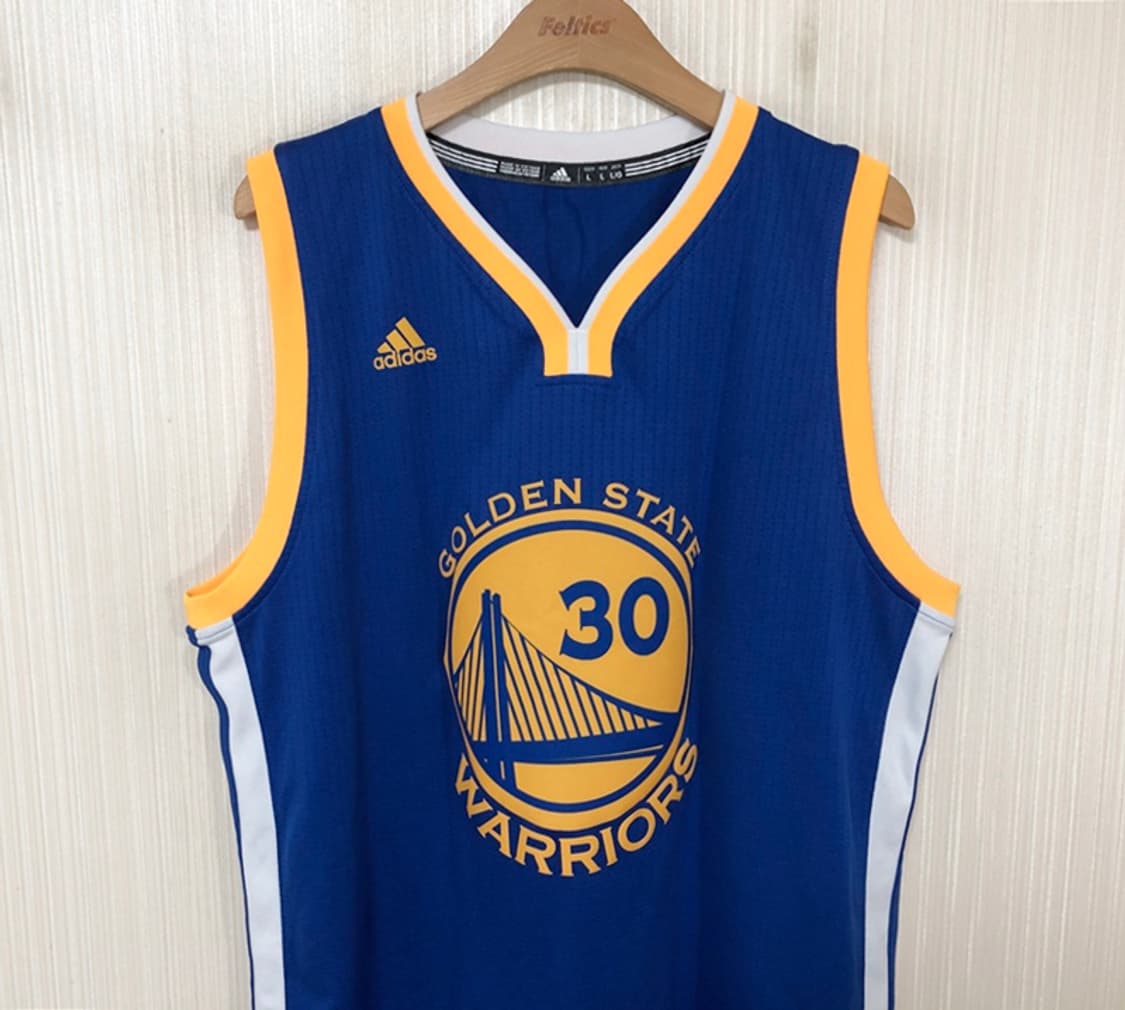 NBA 아디다스 골든스테이트워리어스 스윙맨유니폼 L(100) #30 커리 상품이미지2