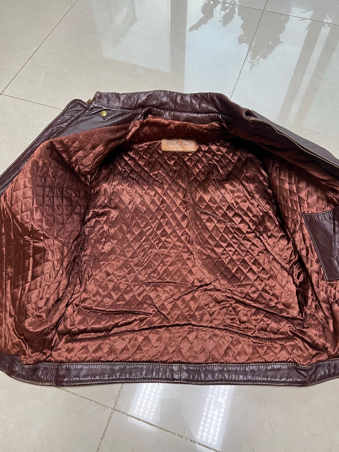 70s Walter Dyer 싱글 레더 자켓 (42) 상품이미지7