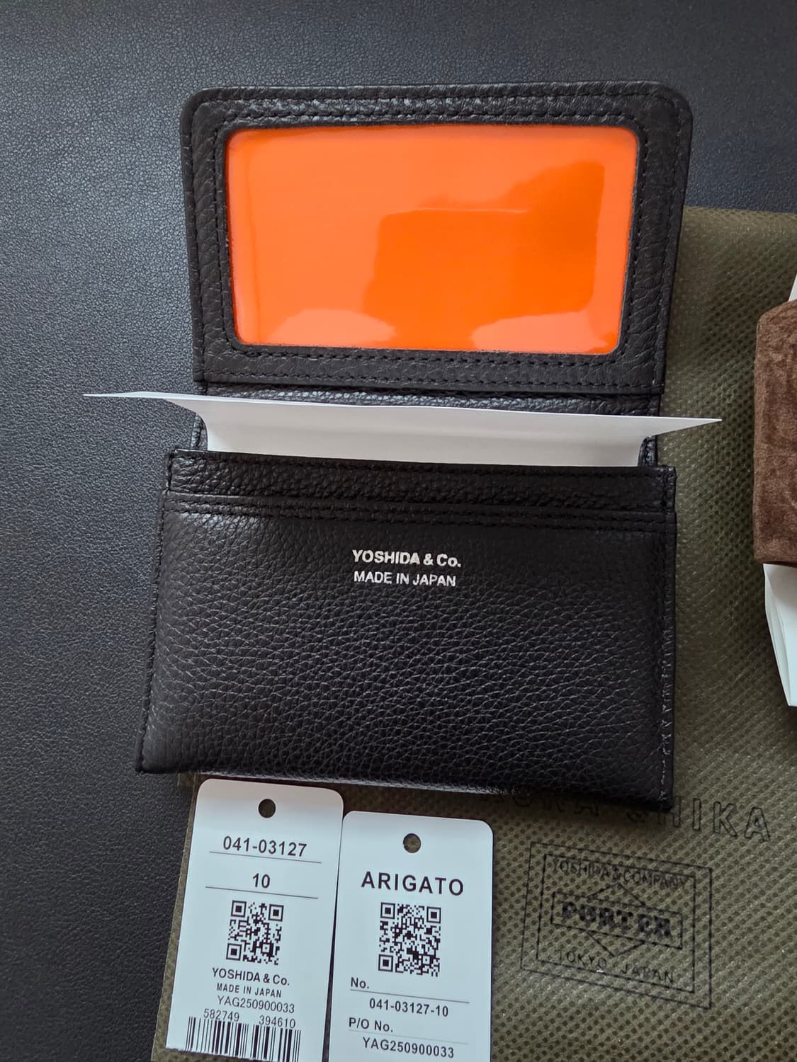 [새상품] 요시다 포터 카드지갑 Calm Card Case Black 상품이미지4