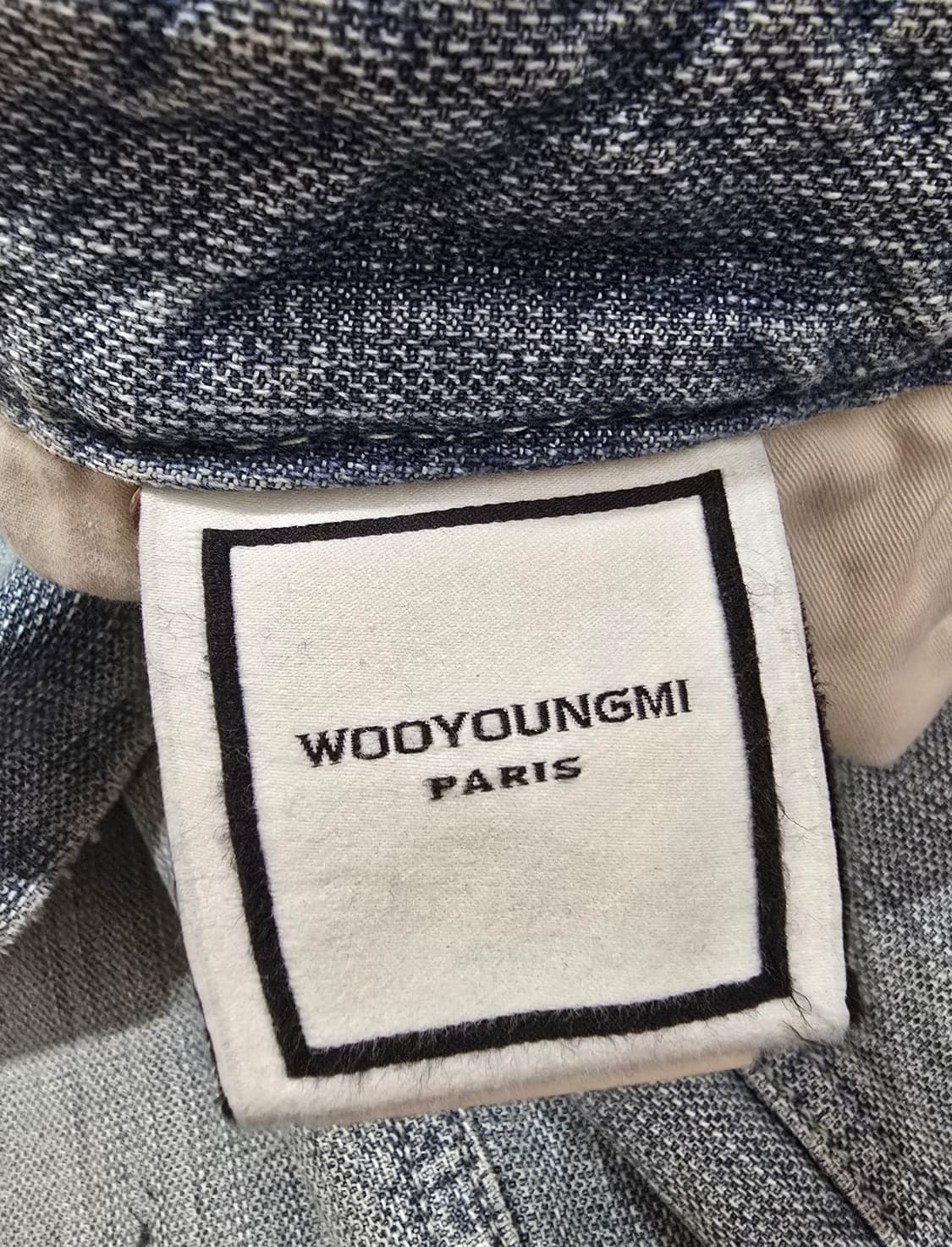 우영미  블루 와이드 슬럽 데님 팬츠 25ss 상품이미지5
