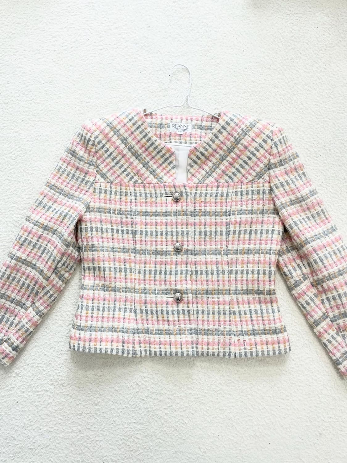 분홍실사고급트위드 상품이미지1