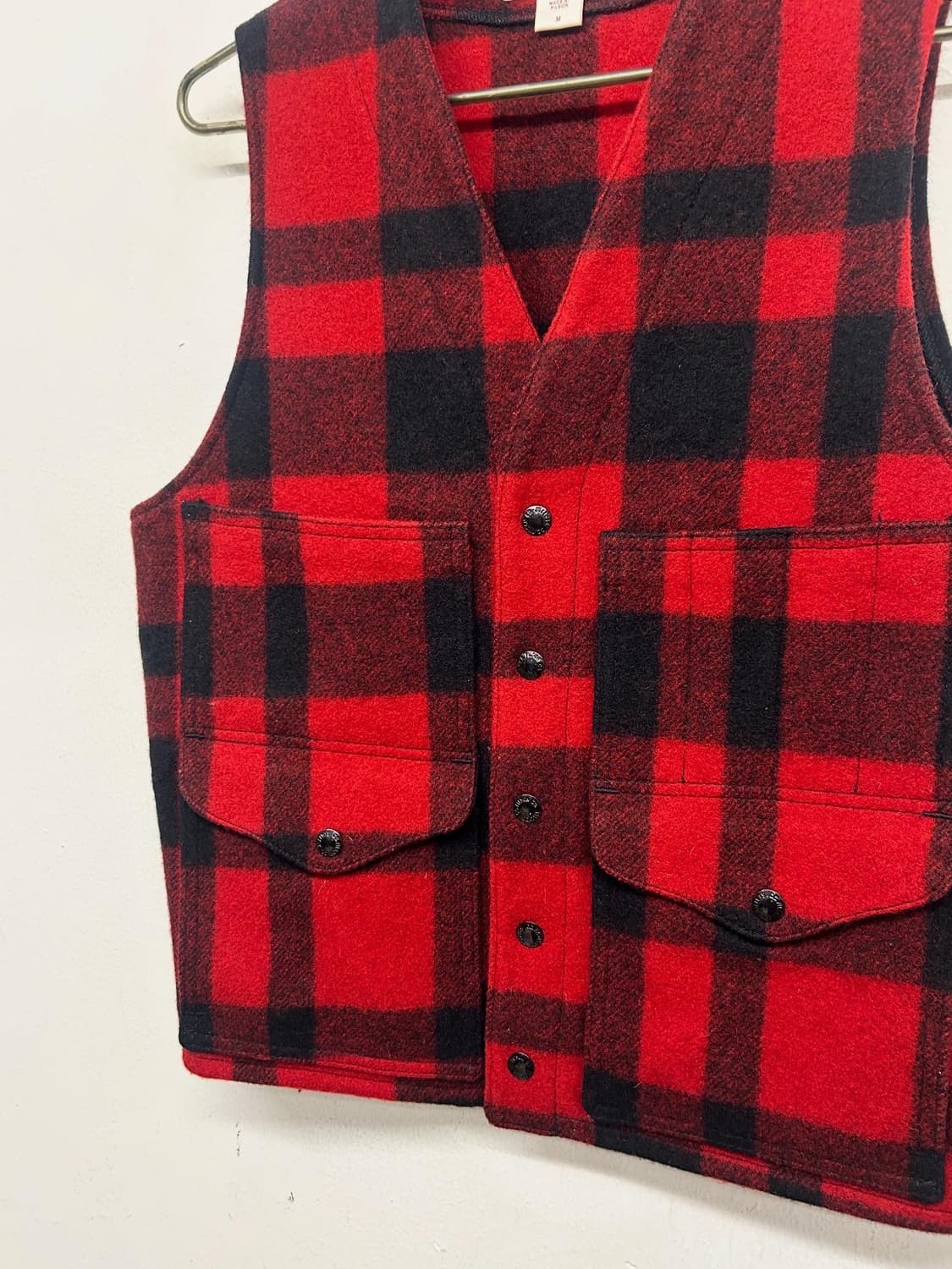 필슨 버팔로체크 메키노 울 베스트 상품이미지2