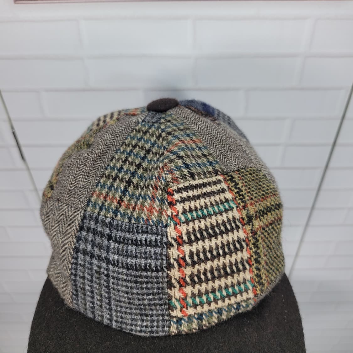 커터앤벅 80%모 체크 모자 볼캡 캡 Made in Italy 57사이즈 상품이미지6