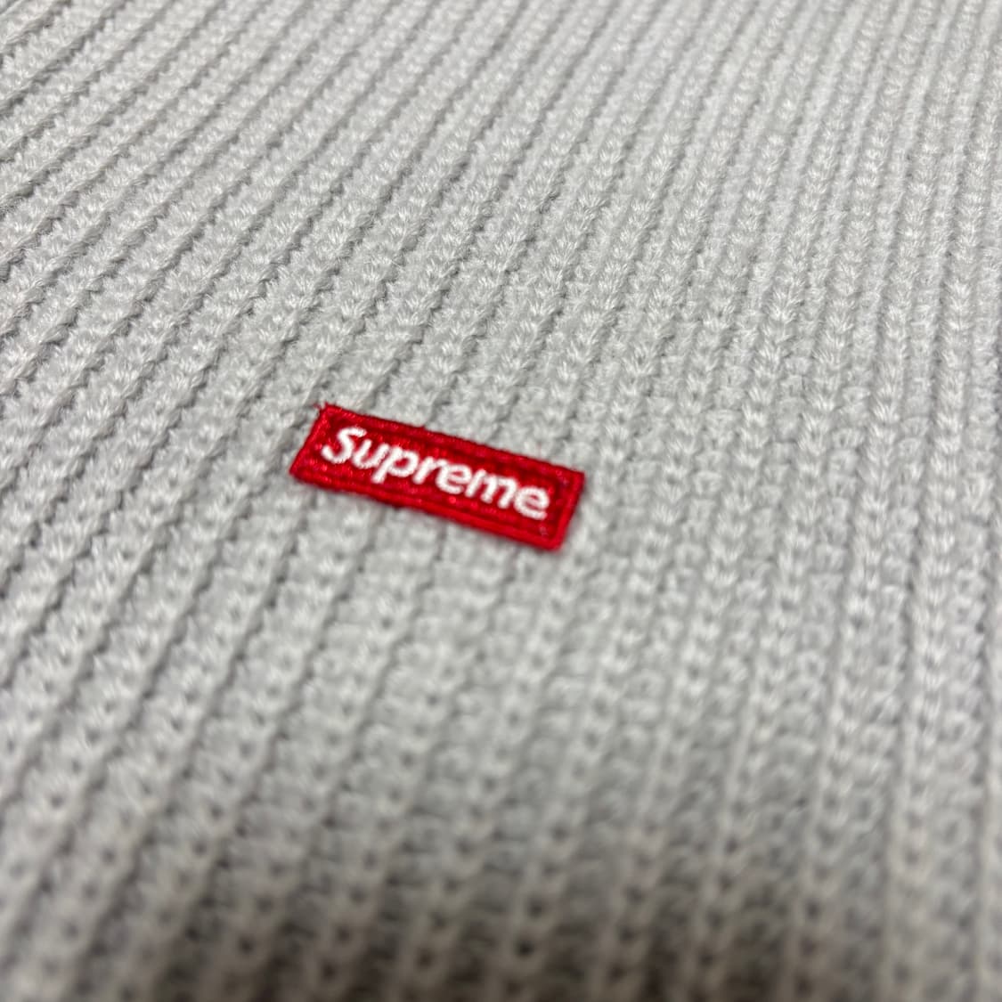 Supreme 슈프림 23fw 스몰 박스 폴로 니트 스웨터 그레이 L 상품이미지6