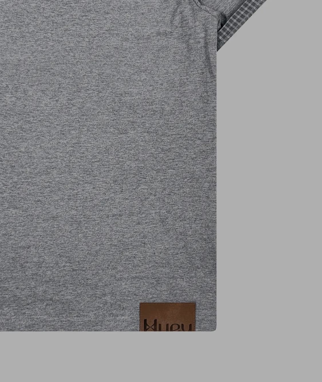 Huey-Check Rollup Tee Grey 휴이 롤업티 반팔 그레이 상품이미지4