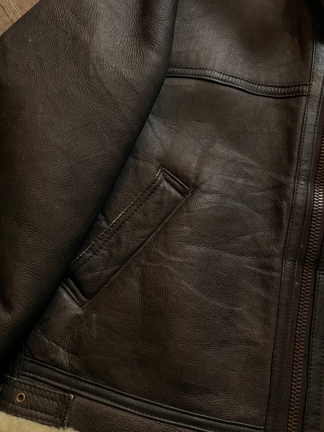 [L]USA 빈티지 TYPE B-3 리얼레더 무스탕 자켓 상품이미지4