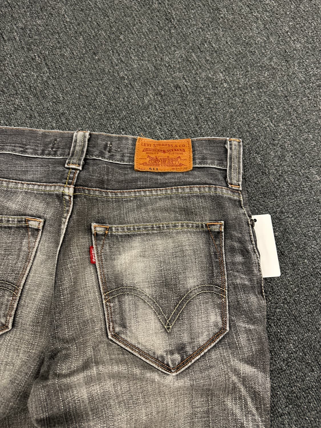 31) 리바이스 511 슬림 스트리이트 흑청 데님팬츠 상품이미지5