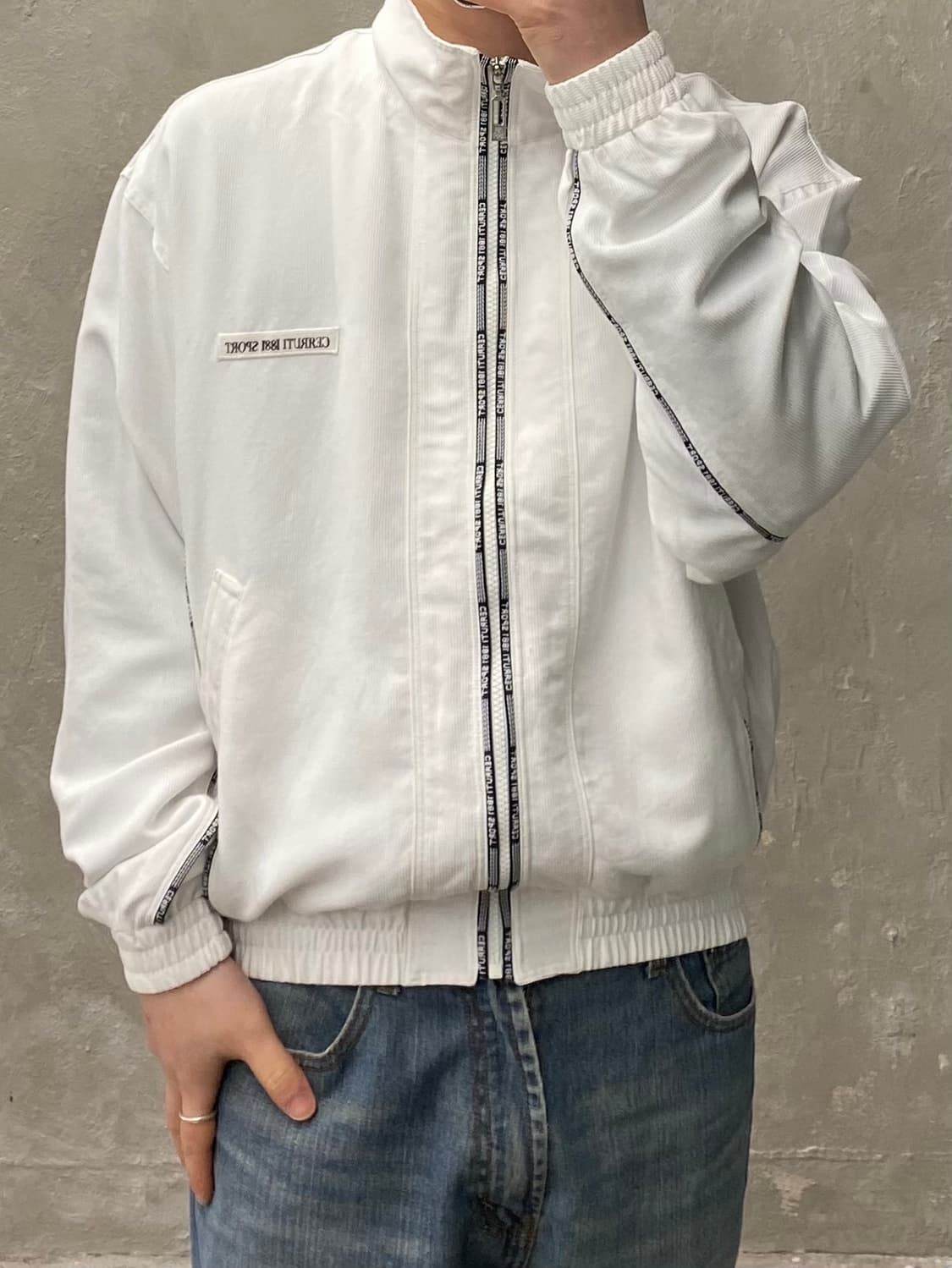 [L] 90s CERRUTI 1881 SPORT 트랙탑 자켓 상품이미지10
