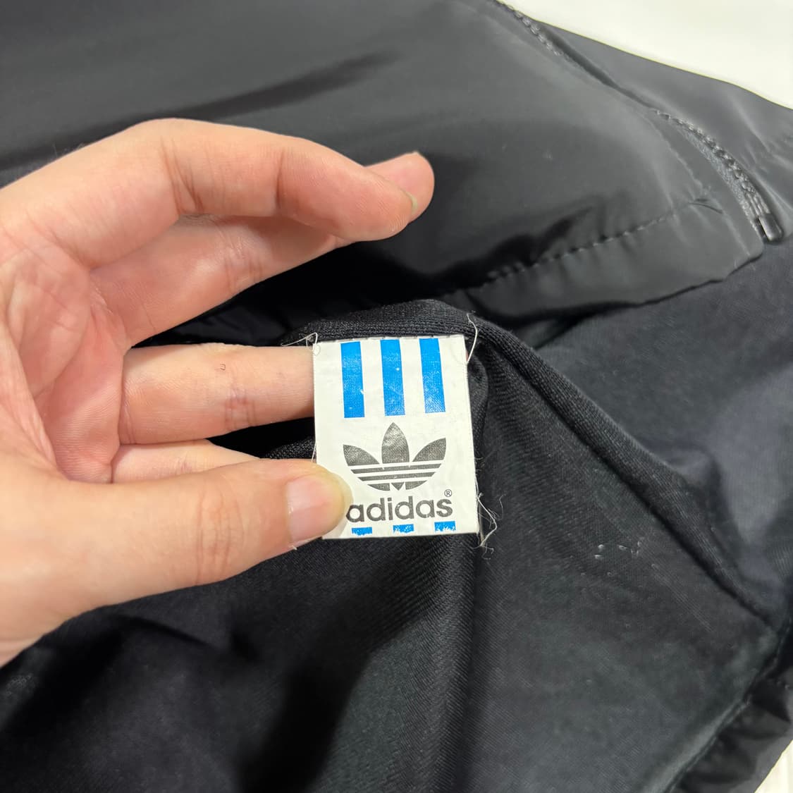 L 아디다스 흰검 삼선 바람막이 자켓 상품이미지6