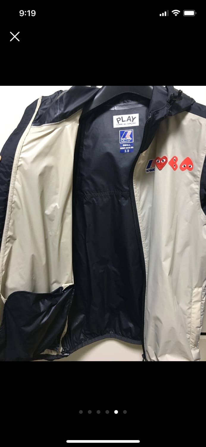 꼼데가르송 x kway콜라보 바람막이 판매합니다 상품이미지5