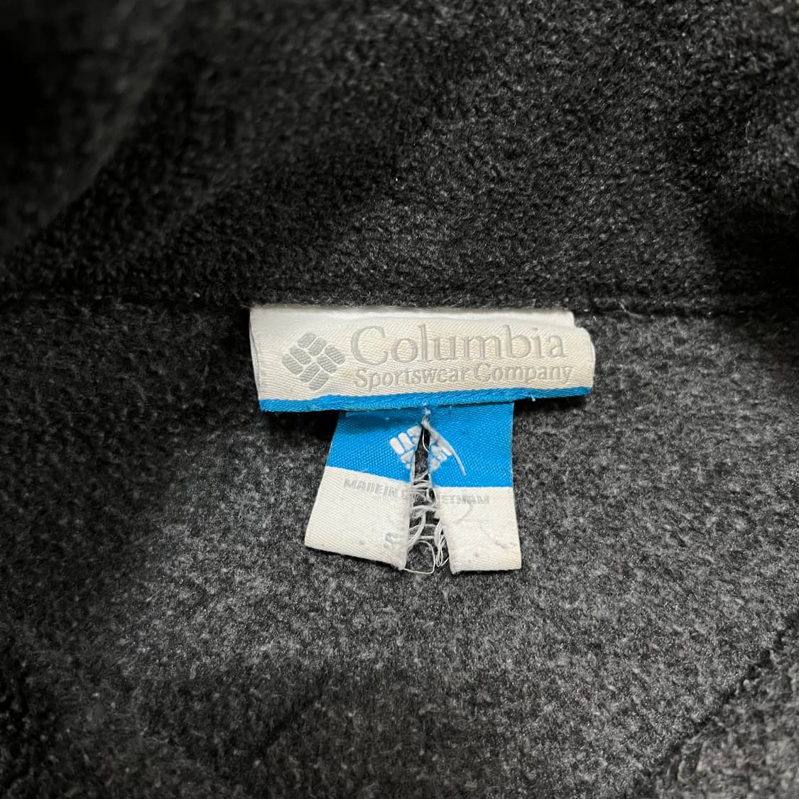 컬럼비아 배색 후리스 플리스 집업 자켓 [차콜/블랙] S/90 상품이미지5