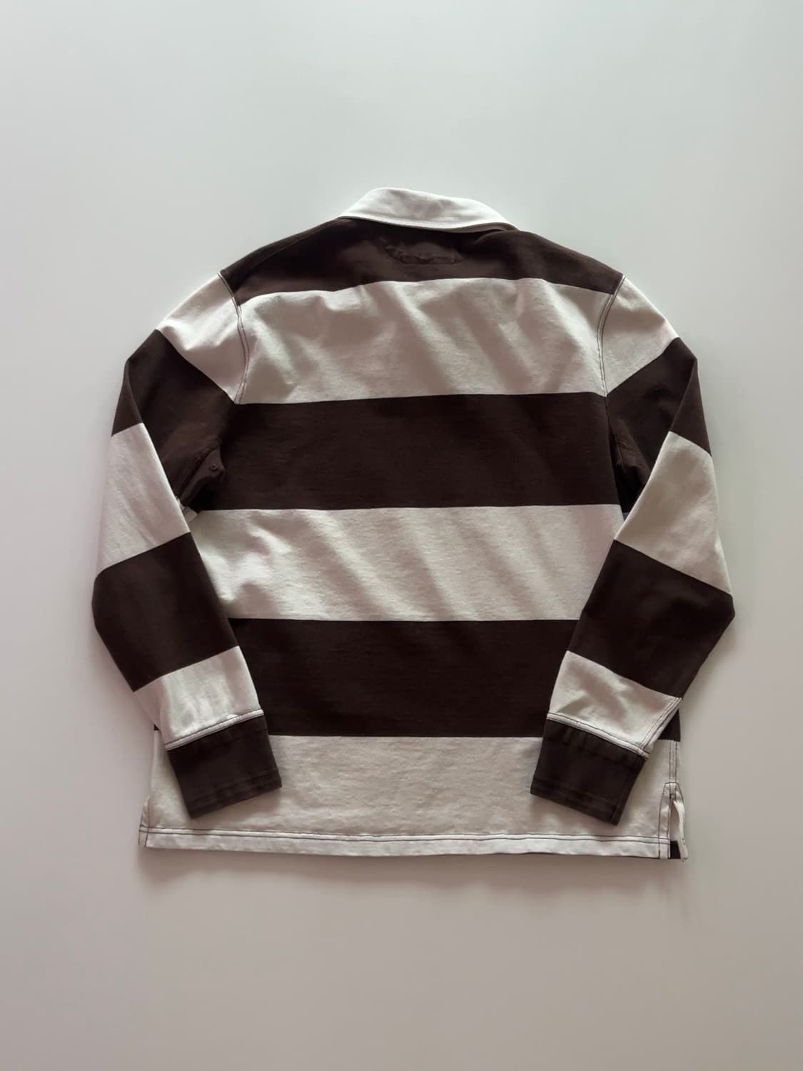 폴로 랄프로렌 브라운 단가라 럭비티 L 상품이미지5