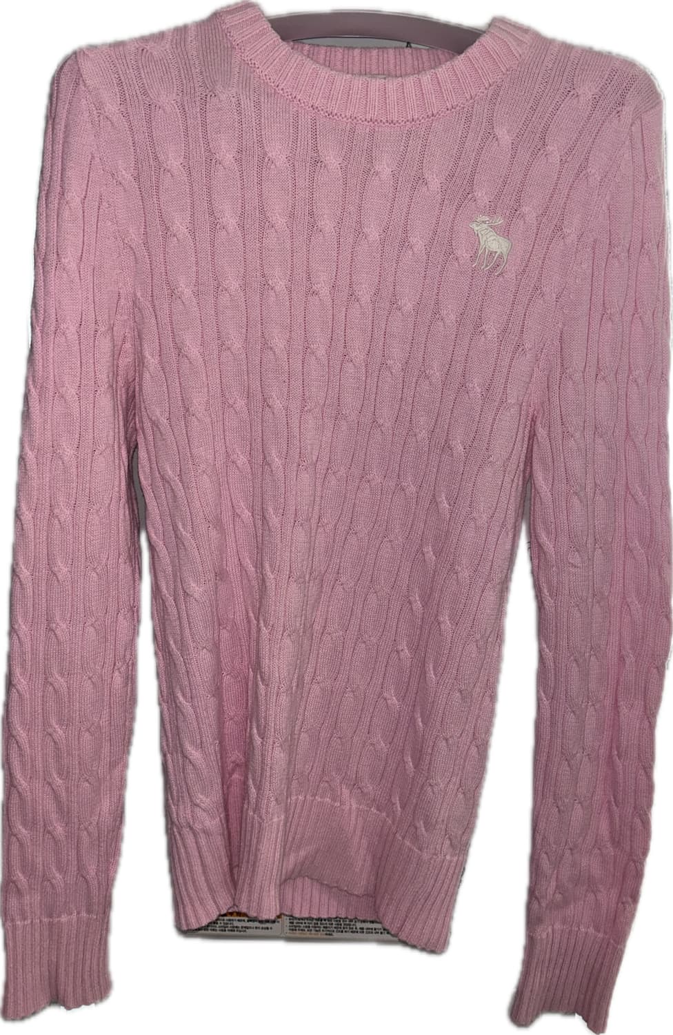 아베크롬비 핑크 케이블 니트 S 상품이미지1