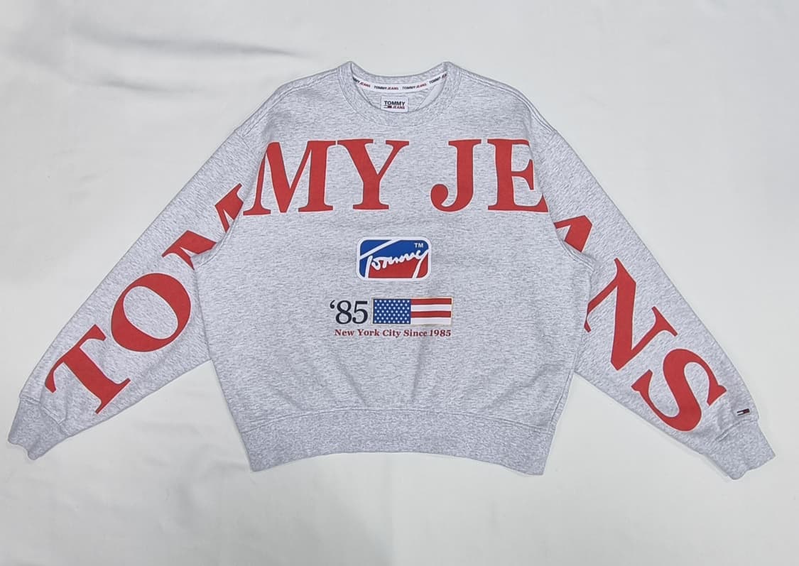 타미힐피거  진 레터링 맨투맨 S _ 공용, 여성추천 상품이미지1