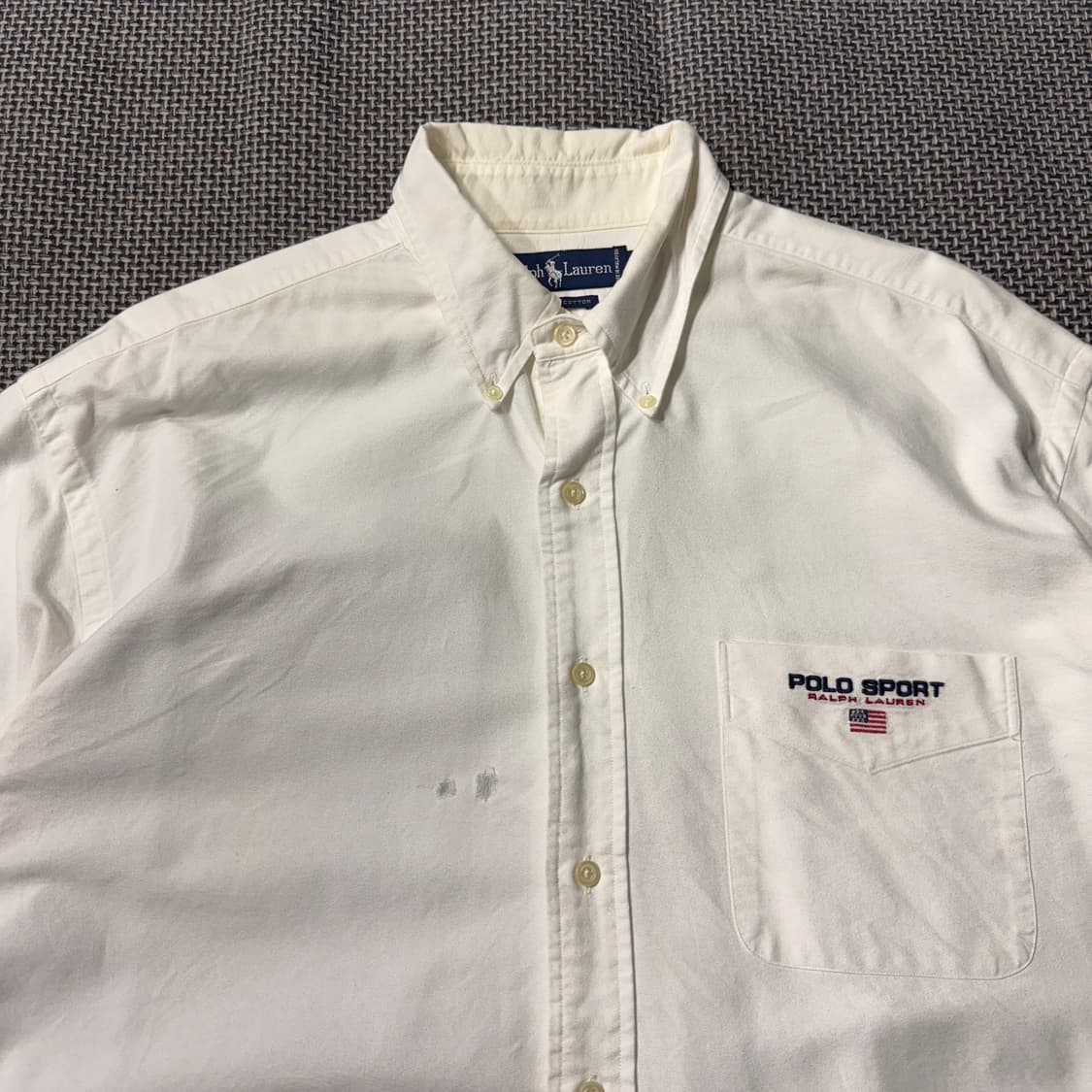 90s 폴로스포츠 화이트셔츠 (old-8543) 상품이미지2
