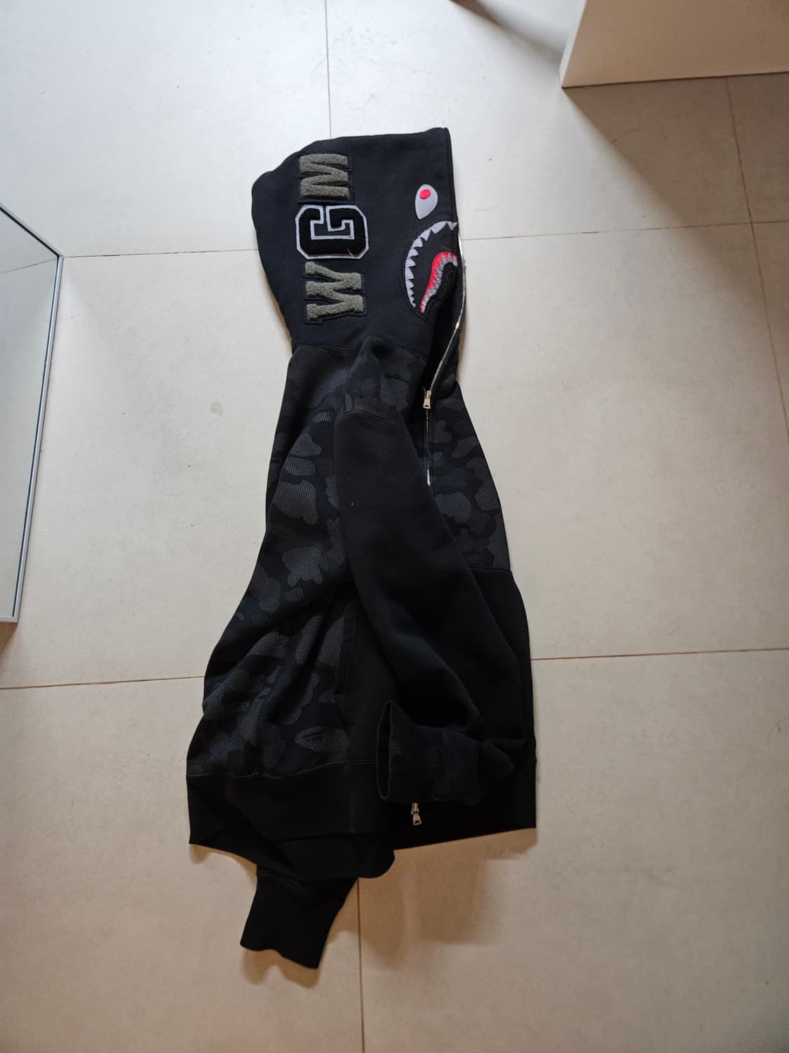 베이프 샤크후드 흑계 리플렉카모 상품이미지2