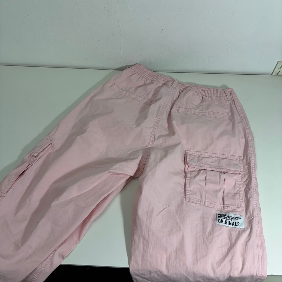 S-M 디스이즈네버댓 디네댓 레귤러핏 연분홍 유틸리티 카고팬츠 상품이미지4