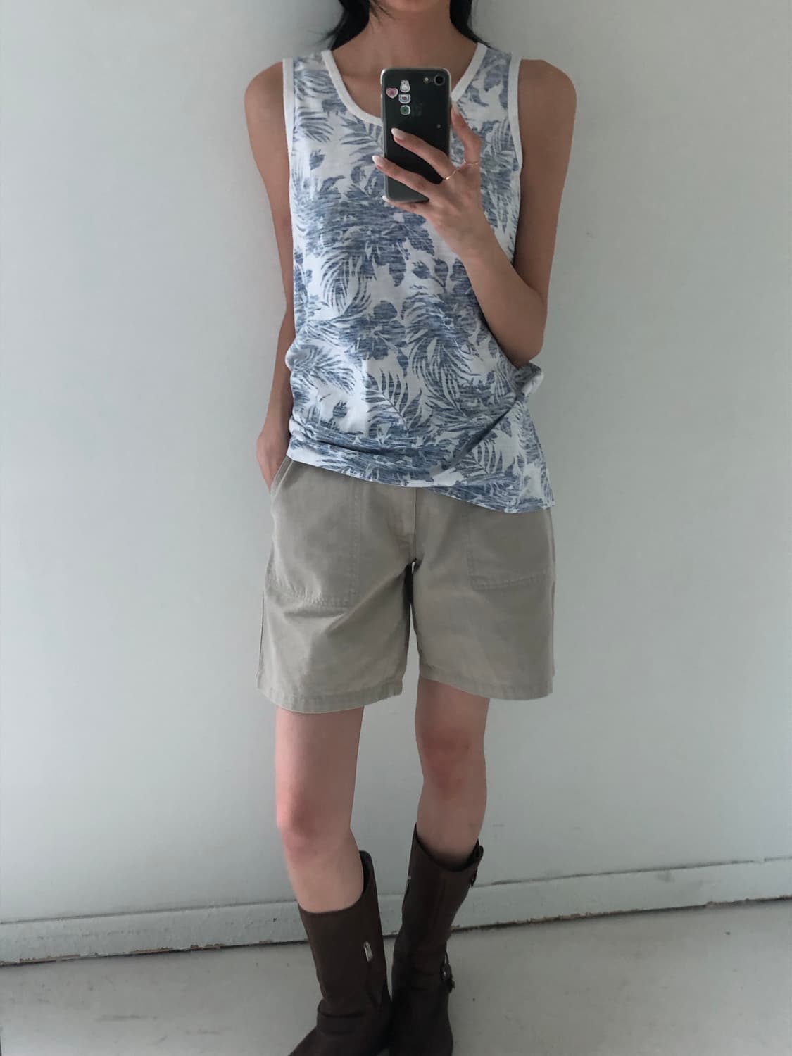 일본빈티지 Navy 슬리브리스 상품이미지4