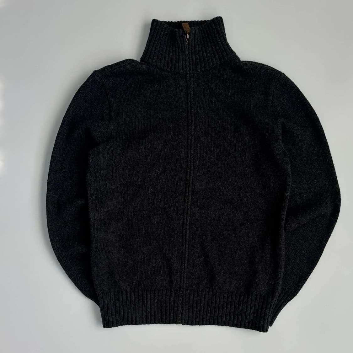 폴로 랄프로렌 그레이 코튼 니트 집업 희귀져지(M) 상품이미지2