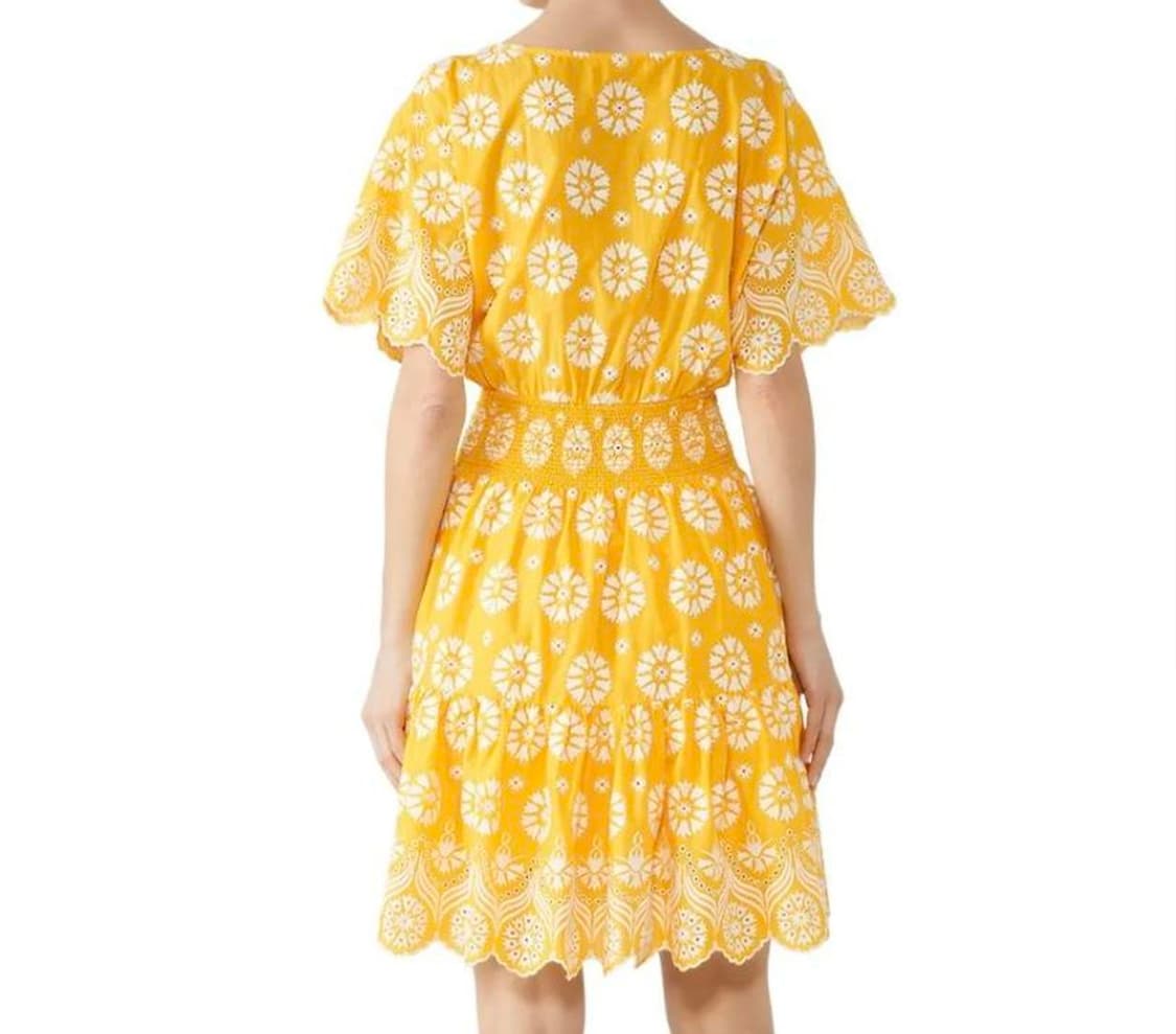 새상품)토리버치 TORY BURCH 자수 아일렛 스모크 밴딩 원피스 상품이미지5