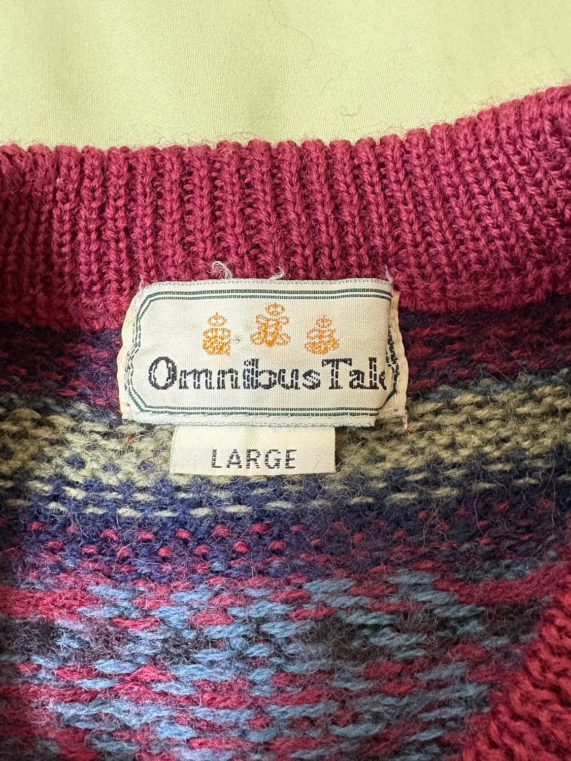 빈티지 버건디 니트 상품이미지4