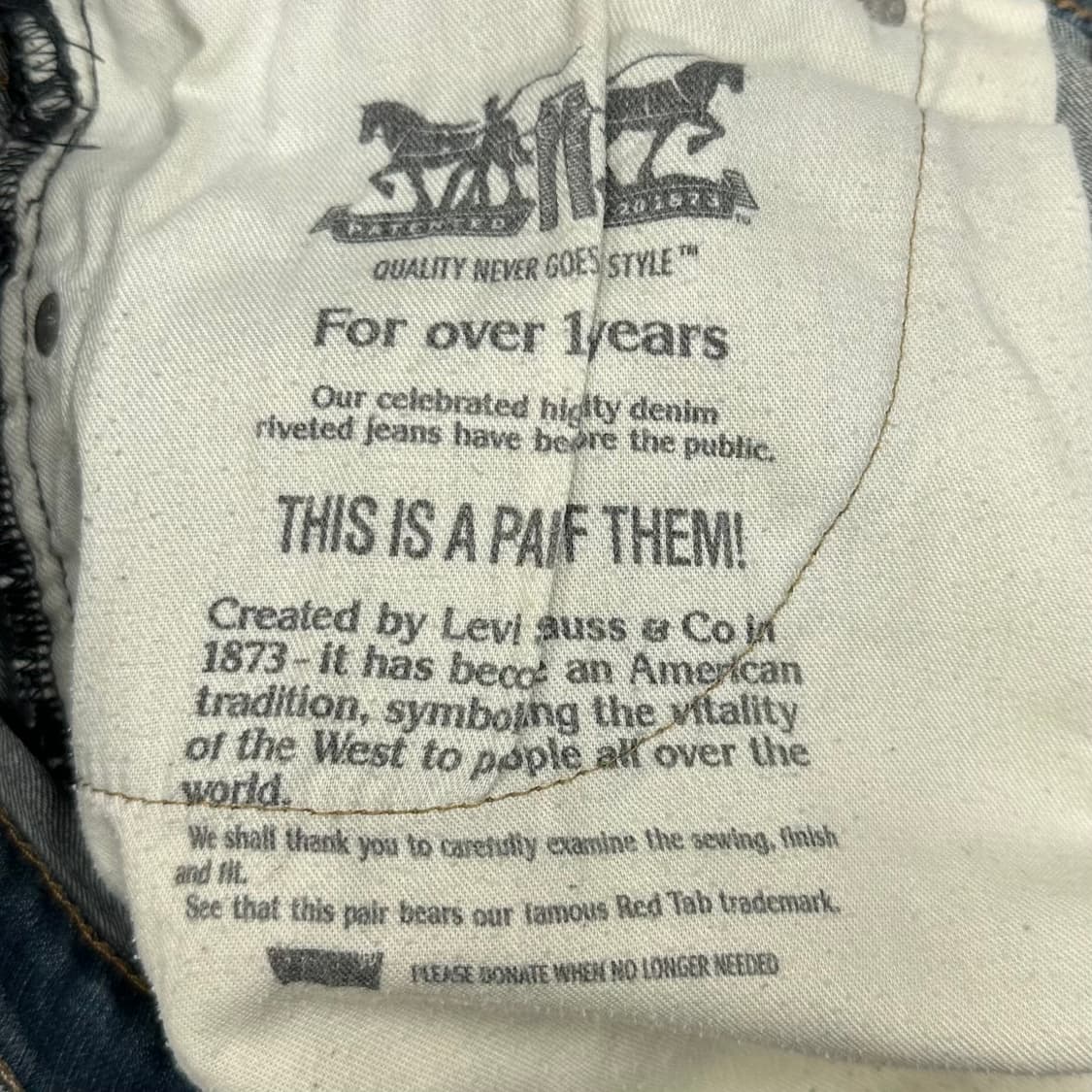 Levi’s 511 mid-blue slim fit denim pants 상품이미지6