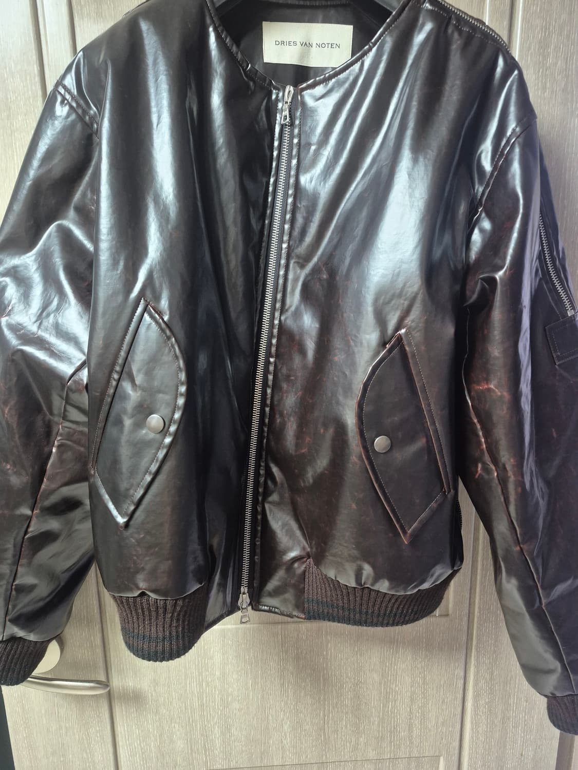 드리스 반 노튼 24FW 봄버 자켓 브라운L 상품이미지4