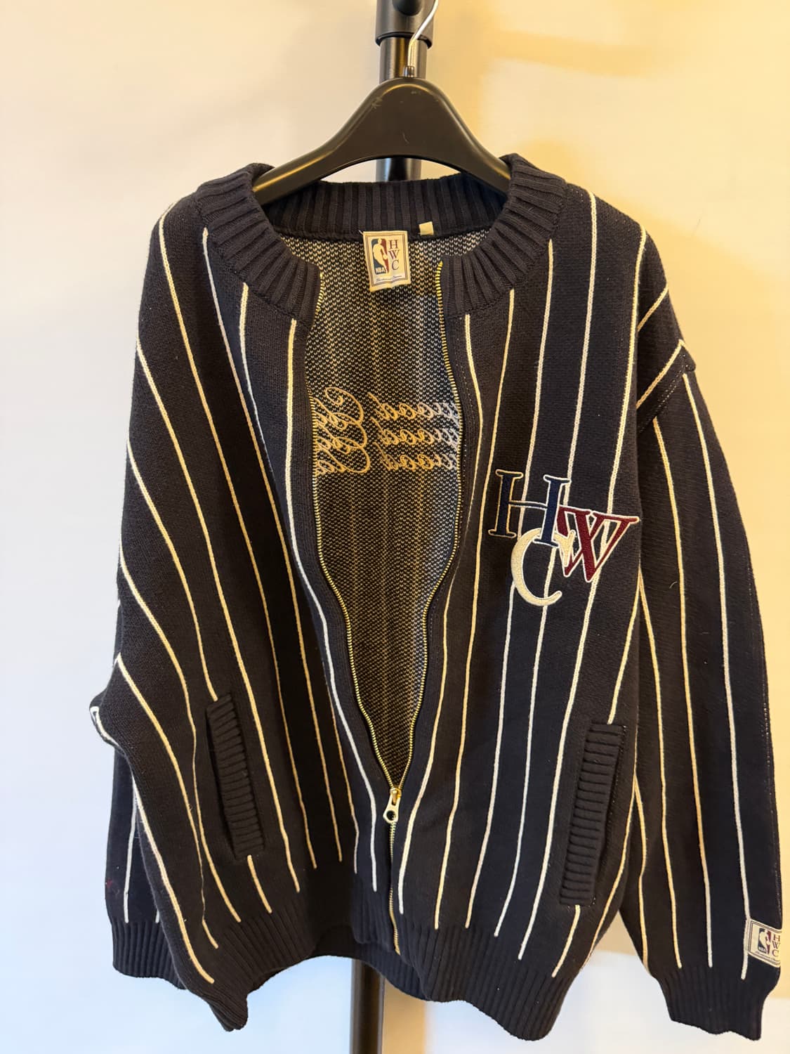 NBA 빈티기 스트라이프 집업 상품이미지2