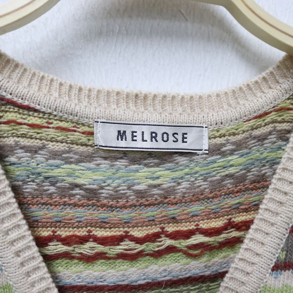 MELROSE 에스닉 울 앙고라 혼방 니트베스트 62300 상품이미지8