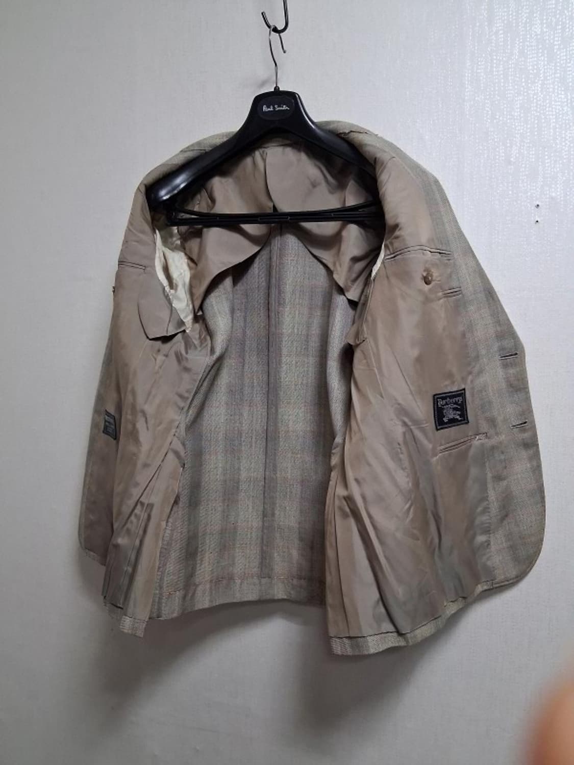 버버리 녹색베이지  레트로체크 쟈켓  춘추 남 작은신장 95신장 대 상품이미지3